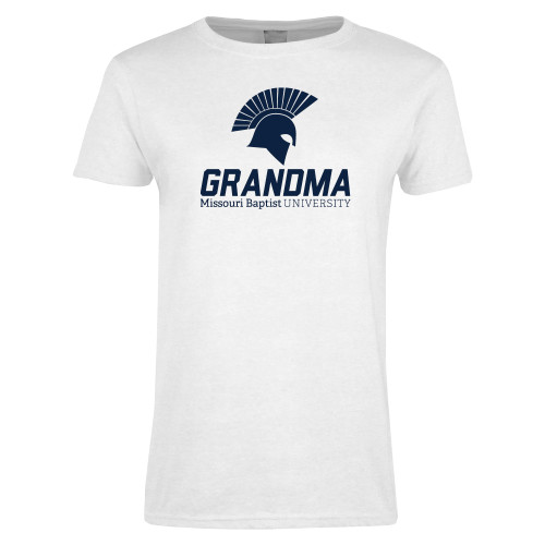  Womens White Short Sleeve Tee - Grandma
