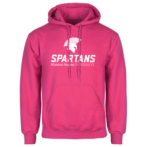  Womens Fuchsia Fleece Hoodie - Primary Mark