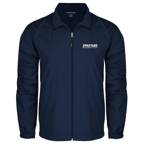  Navy Full Zip Wind Jacket - Wordmark