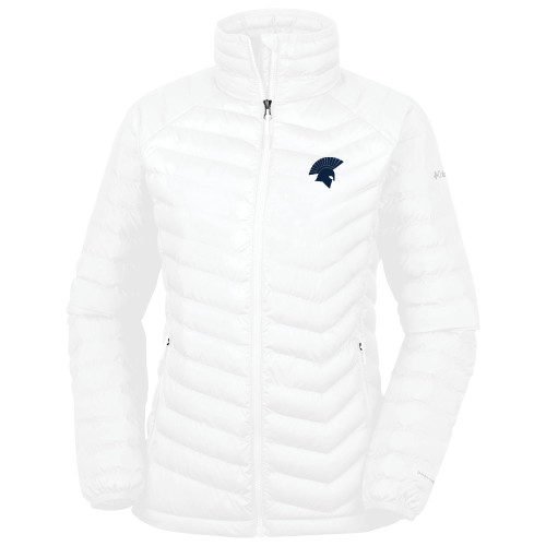  Columbia Womens White Powder Lite Jacket - Spartan Icon