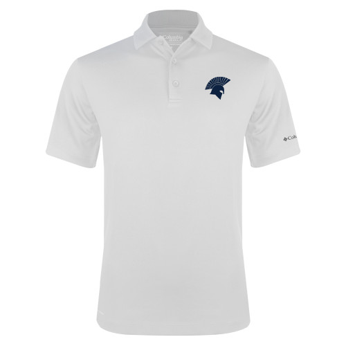  Columbia White Omni Wick Drive Polo - Spartan Icon