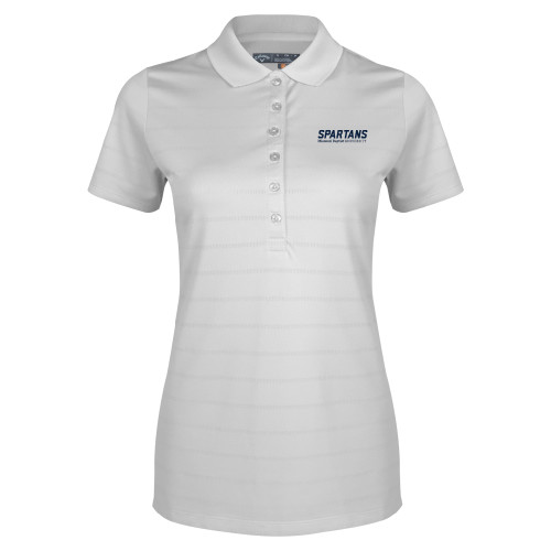  Callaway Womens White Opti Vent Polo - Wordmark