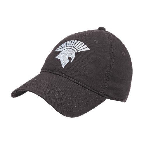  Charcoal Unstructured Adjustable Low Profile Hat - Spartan Icon
