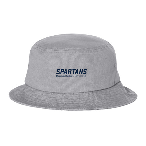  Sportsman Grey Bucket Hat - Wordmark