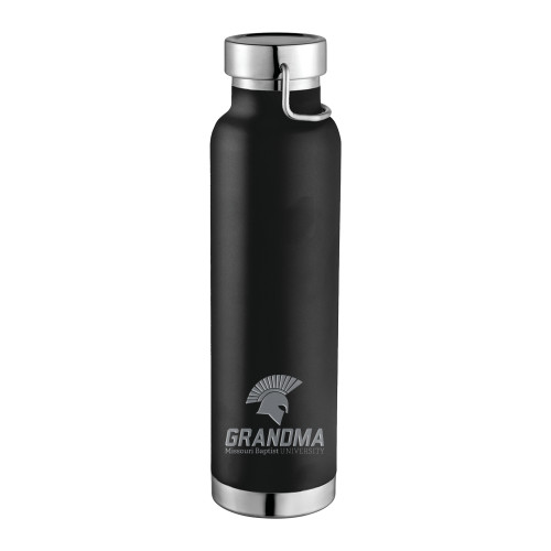  Thor Copper Vacuum Insulated Black Bottle 22oz - Grandma Engraved