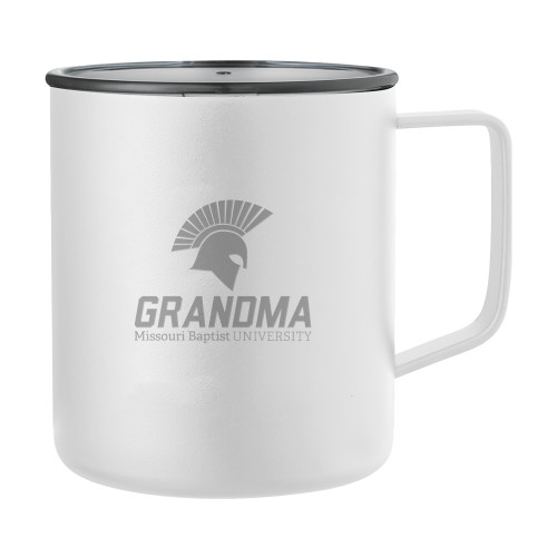  Rover Camp Vacuum Insulated White Mug 14oz - Grandma Engraved