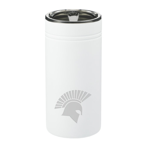  Sherpa Vacuum White Tumbler & Insulator 12oz - Spartan Icon Engraved