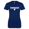Thumbnail image for  Next Level Womens Navy Boyfriend Tee