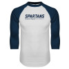 Thumbnail image for  White/Navy Raglan Baseball T Shirt