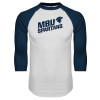Thumbnail image for  White/Navy Raglan Baseball T Shirt