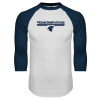 Thumbnail image for  White/Navy Raglan Baseball T Shirt