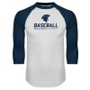Thumbnail image for  White/Navy Raglan Baseball T Shirt