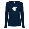 Thumbnail image for  Womens Navy Long Sleeve V Neck Tee