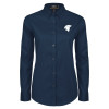 Thumbnail image for  Womens Navy Twill Button Down Long Sleeve 