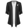 Thumbnail image for  Womens Grey Drape Front Cardigan Sweater