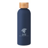 Thumbnail image for  Blair Navy Stainless Steel Bottle w/ Bamboo Lid 17 oz