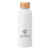 Thumbnail image for  Blair White Stainless Steel Bottle w/ Bamboo Lid 17 oz