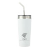Thumbnail image for  Faye White Vacuum Tumbler w/ Stainless Steel Straw 20 oz
