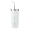 Thumbnail image for  Faye White Vacuum Tumbler w/ Stainless Steel Straw 20 oz