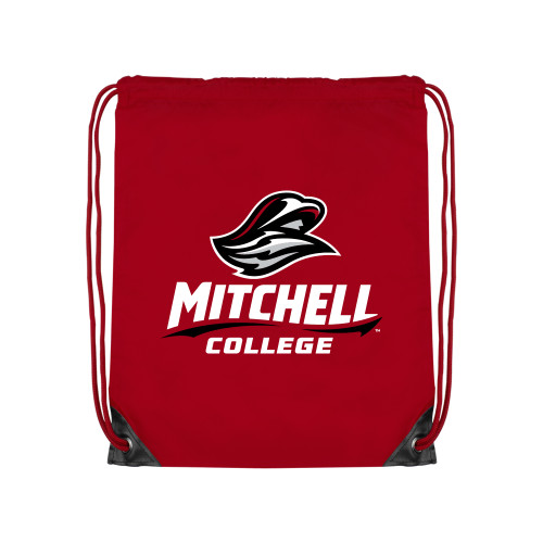  Red Drawstring Backpack - Primary Athletics Mark