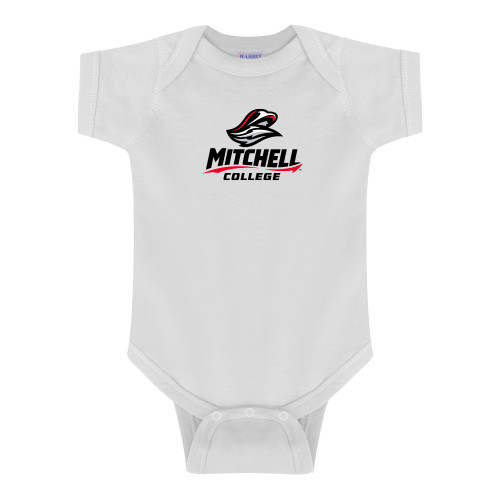  White Infant Onesie - Primary Athletics Mark