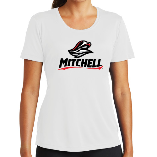  Womens White Performance Tee - Mitchell W Mariner