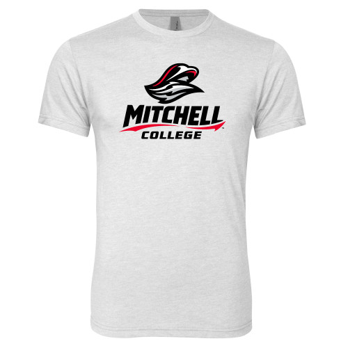  Next Level Heather White Triblend Tee - Primary Athletics Mark