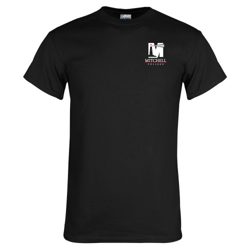  Black T Shirt - Mitchell College Vertical Logo