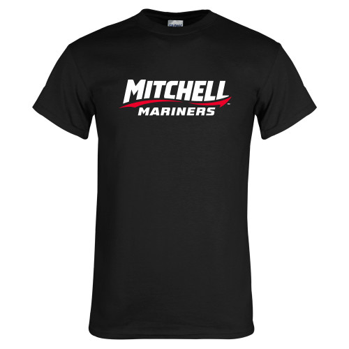  Black T Shirt - Mitchell Mariners Wordmark