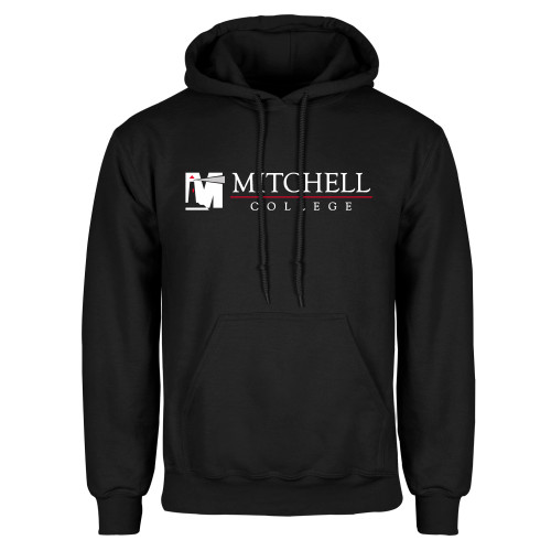  Black Fleece Hoodie - Mitchell College Horizontal Logo