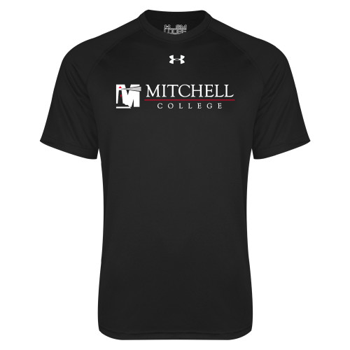  Under Armour Black Tech Tee - Mitchell College Horizontal Logo