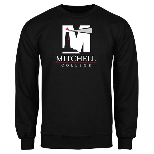  Black Fleece Crew - Mitchell College Vertical Logo