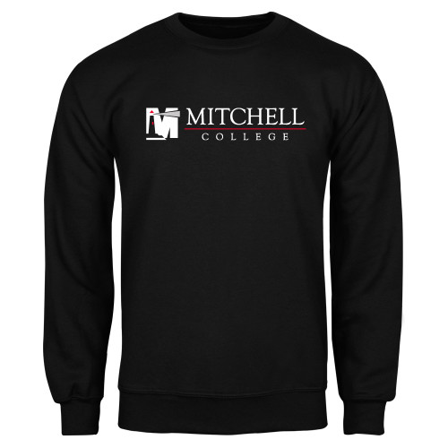  Black Fleece Crew - Mitchell College Horizontal Logo