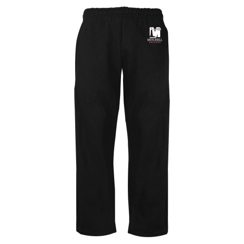  Black Fleece Open Bottom Pant - Mitchell College Vertical Logo