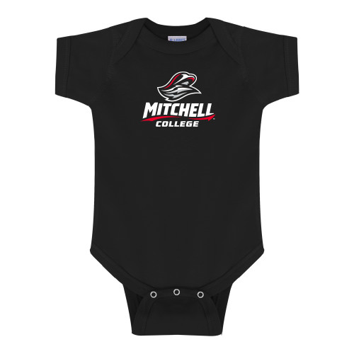 Black Infant Onesie - Primary Athletics Mark