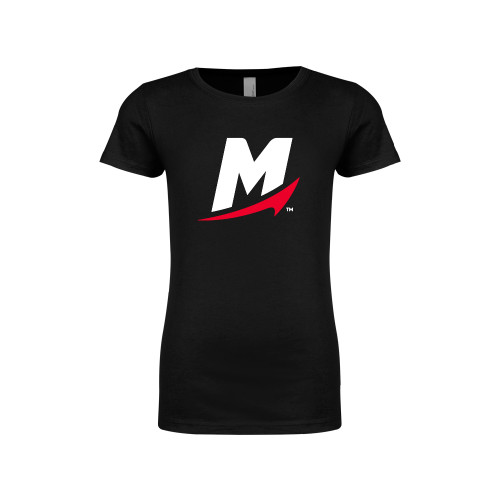  Next Level Girls Black Fashion Fit T Shirt - M