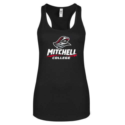  Next Level Womens Black Racerback Tank  - Primary Athletics Mark