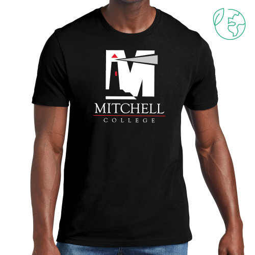  Allmade Black Organic Cotton Tee - Mitchell College Vertical Logo