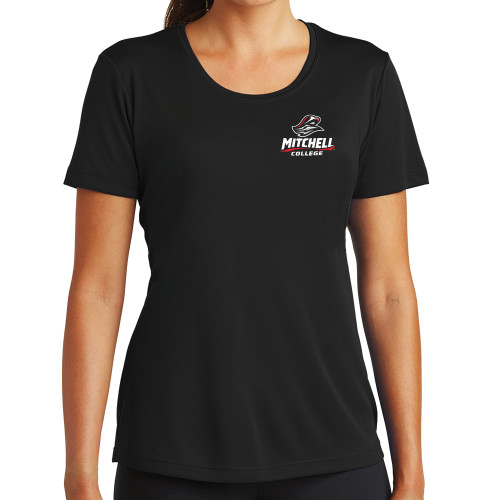  Womens Black Performance Tee - Primary Athletics Mark
