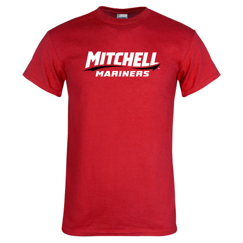  Red T Shirt - Mitchell Mariners Wordmark