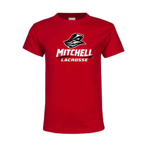  Youth Red T Shirt - Lacrosse