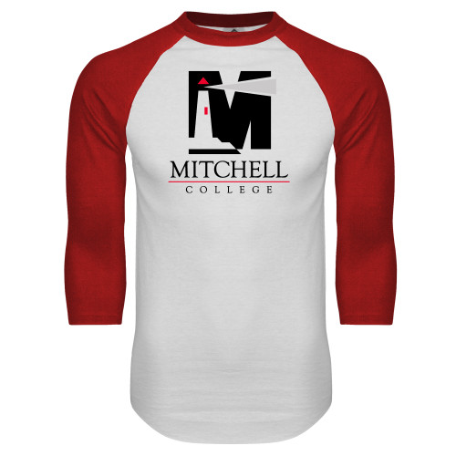 Main Image for  White/Red Raglan Baseball T Shirt