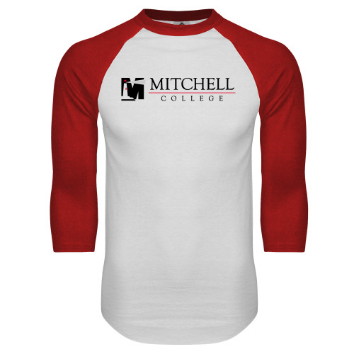 Main Image for  White/Red Raglan Baseball T Shirt