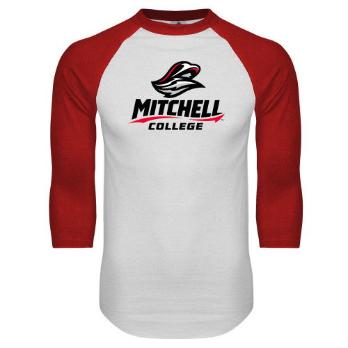 Main Image for  White/Red Raglan Baseball T Shirt