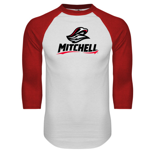 Main Image for  White/Red Raglan Baseball T Shirt
