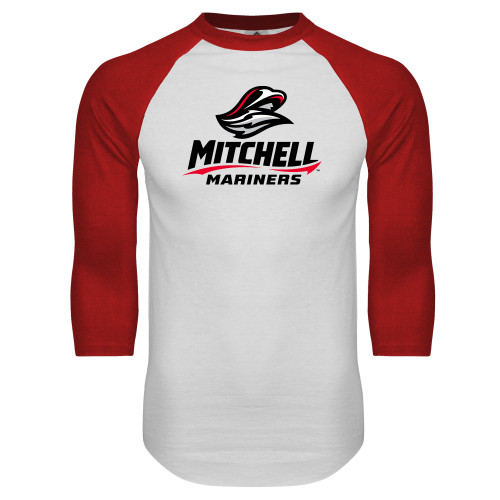 Main Image for  White/Red Raglan Baseball T Shirt