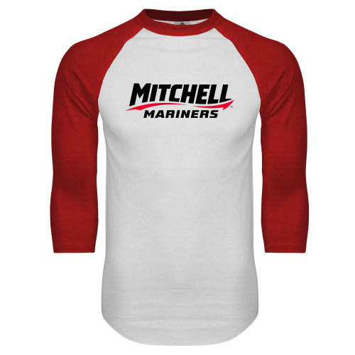 Main Image for  White/Red Raglan Baseball T Shirt