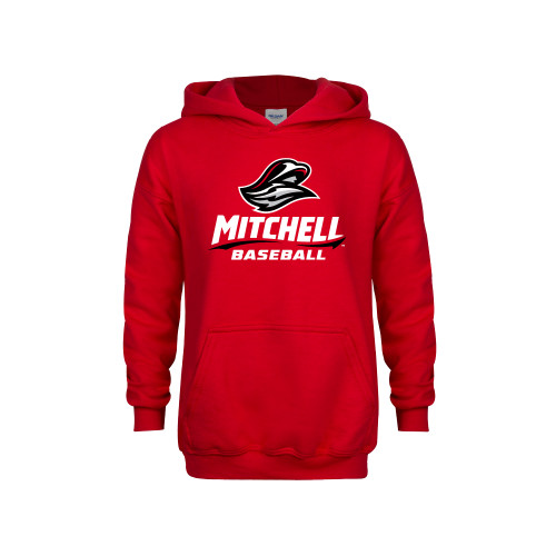  Youth Red Fleece Hoodie - Baseball