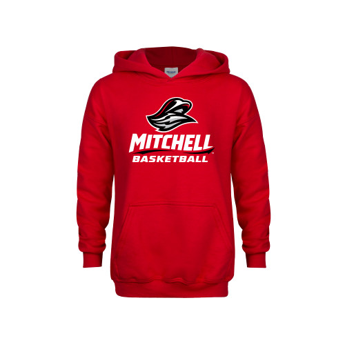  Youth Red Fleece Hoodie - Basketball