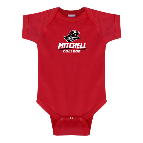  Red Infant Onesie - Primary Athletics Mark